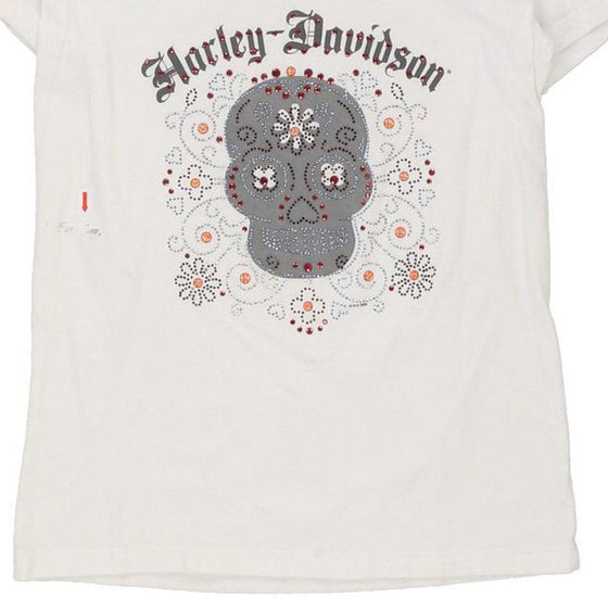 Vintage white Harley Davidson T-Shirt - womens medium