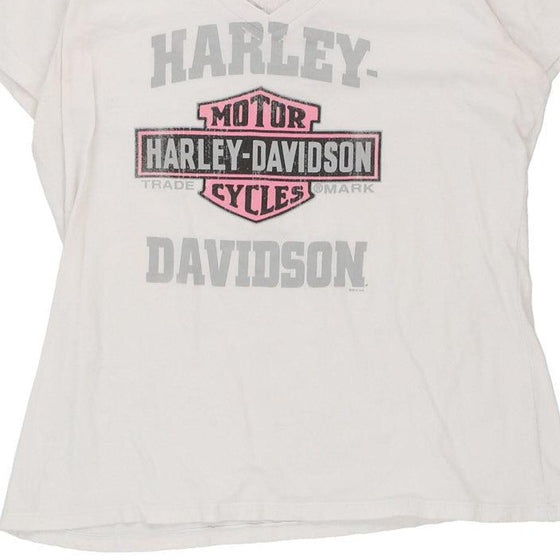 Vintage white Harley Davidson T-Shirt - womens x-large