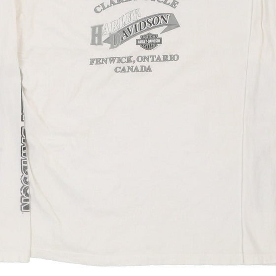 Vintage white Harley Davidson Long Sleeve T-Shirt - womens large