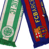 Vintage multicoloured Celtic VS Barcelona Unbranded Scarf - womens no size