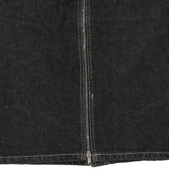 Vintage black Mash Denim Skirt - womens 28" waist