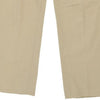 Vintage beige Cotton Belt Trousers - mens 32" waist