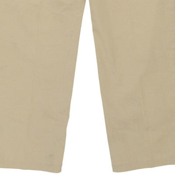 Vintage beige Cotton Belt Trousers - mens 32" waist