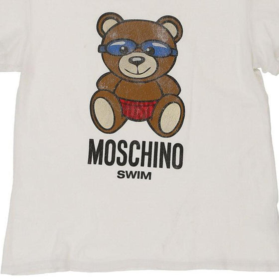 Vintage white Moschino Swim  T-Shirt - womens medium