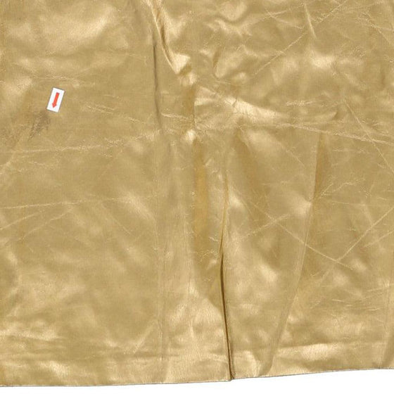 Vintage gold Mode O See Mini Skirt - womens 27" waist