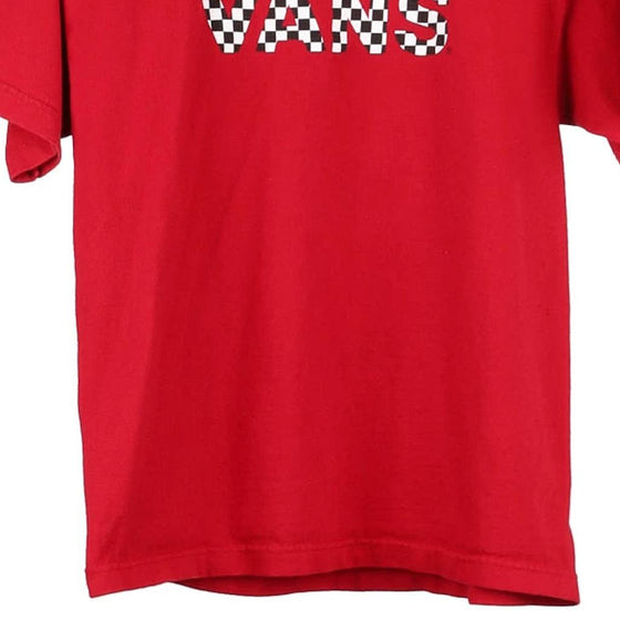 Vintage red Age 13-15 Vans T-Shirt - boys x-large