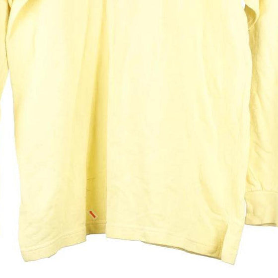 Vintage yellow Bootleg Lacoste Long Sleeve Polo Shirt - mens large