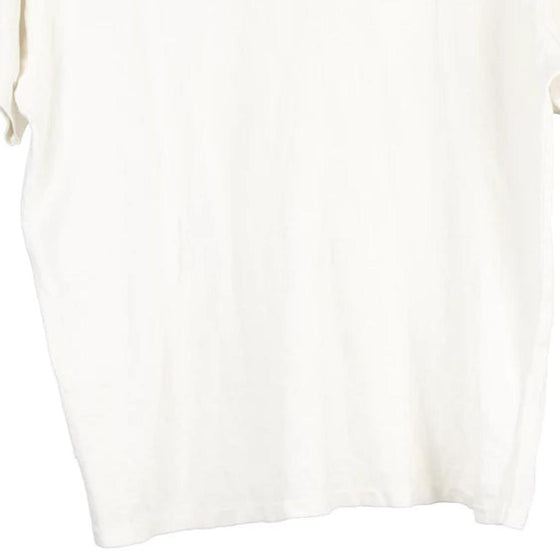 Vintage white Bootleg Lacoste Polo Shirt - mens medium