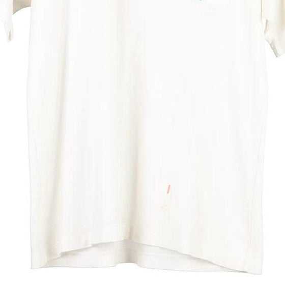 Vintage white Sportswear Polo Shirt - mens medium