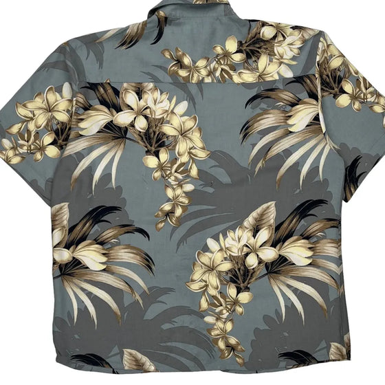 Puritan Hawaiian Shirt - Large Blue Viscose