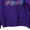 Vintage purple Feline Fitness Center  Crazy Shirts Sweatshirt - womens medium