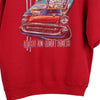 Vintage red Lost on the 50s Russell Athletic Sweatshirt - mens large