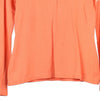 Vintage orange Lacoste Long Sleeve Polo Shirt - womens small