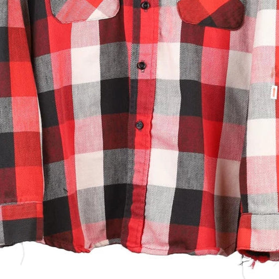 Vintage red Five Brother Flannel Shirt - mens x-large