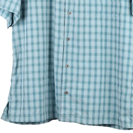 Vintage blue Columbia Short Sleeve Shirt - mens large