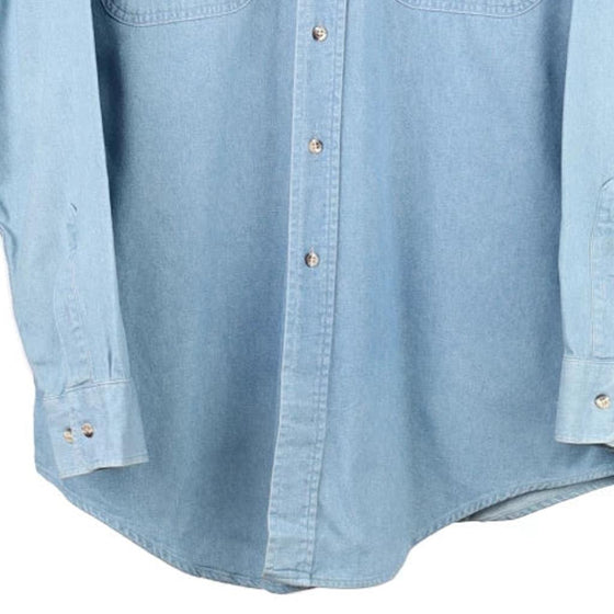 Vintage blue Texas Longhorns Vantage Denim Shirt - mens medium