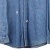 Vintage blue Eddie Bauer Denim Shirt - mens large