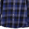 Vintage blue Rowm Flannel Shirt - mens large
