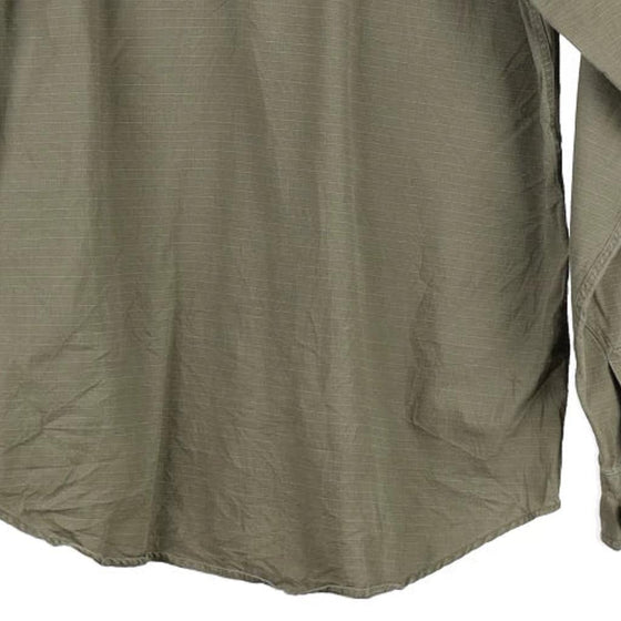 Vintage khaki Lee Flannel Shirt - mens large