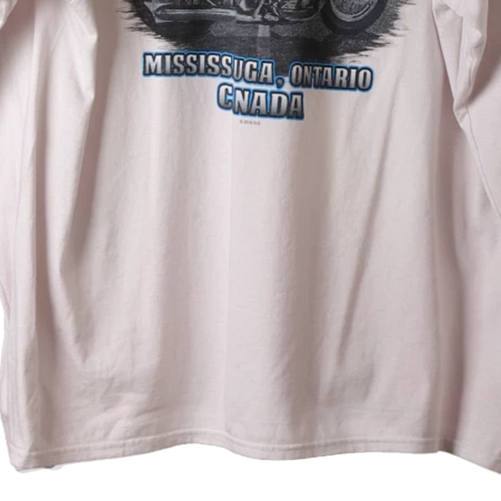 Vintage white Canada Harley Davidson Long Sleeve T-Shirt - mens xx-large