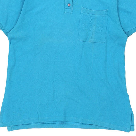 Vintage blue Fendi Polo Shirt - mens large