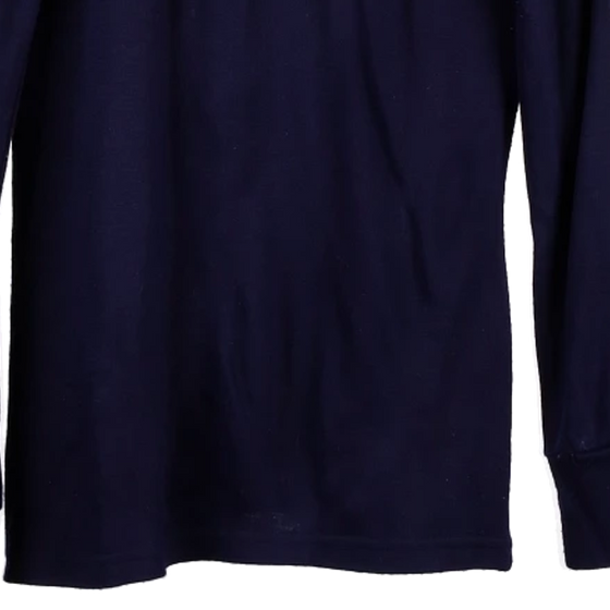Vintage navy Diadora Long Sleeve Polo Shirt - mens small