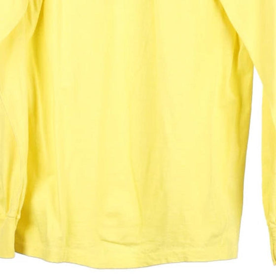 Vintage yellow Hanes Long Sleeve T-Shirt - mens large