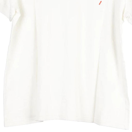 Vintage white Bootleg Lacoste Polo Shirt - womens large