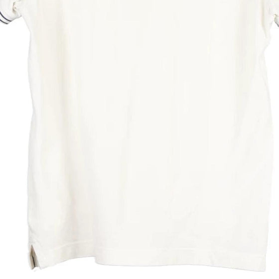 Vintage white Henry Cottons Polo Shirt - mens medium
