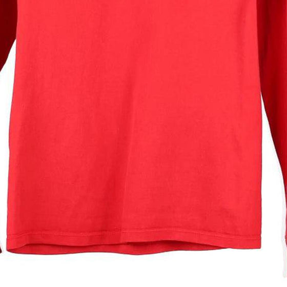 Vintage red Champion Long Sleeve T-Shirt - mens small