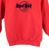 Vintage red Age 10-12 Hard Rock Cafe Sweatshirt - boys x-large