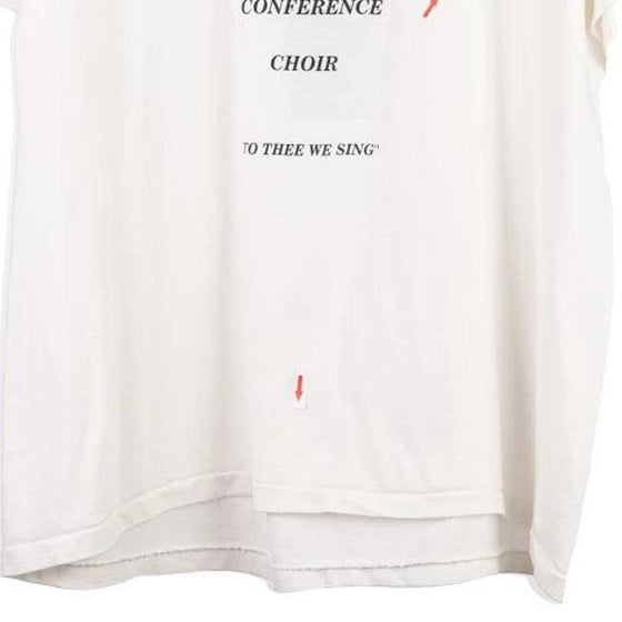 Vintage white Northern California Conference Choir Oneita T-Shirt - mens x-large