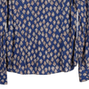 Vintage navy David Naman Patterned Shirt - mens large