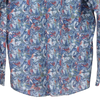 Vintage blue Olymp Casual Patterned Shirt - mens medium