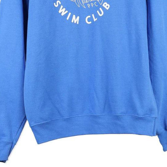 Vintage blue Grand Island Swim Club Port & Company Sweatshirt - mens medium