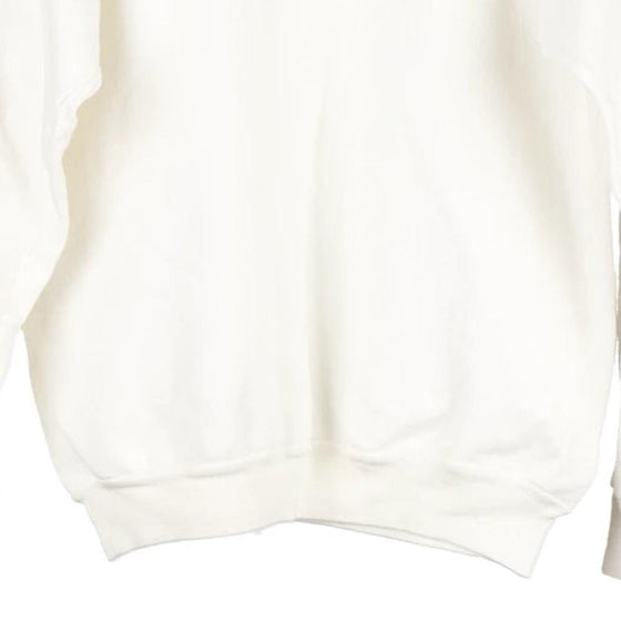 Vintage white Fleecewise Sweatshirt - womens x-large