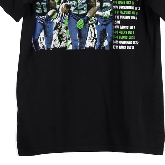 Vintage black Seattle Seahawks Alstyle T-Shirt - mens medium