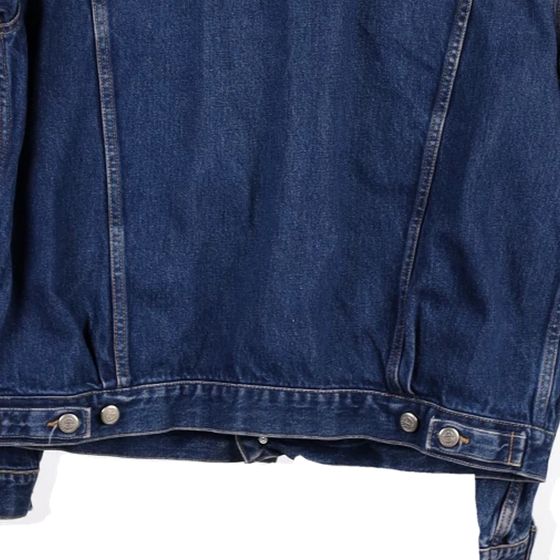 Vintage blue Cotton Belt Denim Jacket - mens large