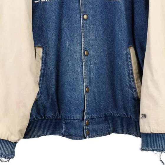 Vintage blue K-Products Varsity Jacket - mens x-large