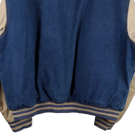 Vintageblue Tri Mountain Varsity Jacket - mens xxx-large