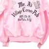 Vintage pink USA Satins Varsity Jacket - womens medium