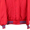 Vintage red JC Lanes Dyersburg TN Dunbrooke Varsity Jacket - mens large