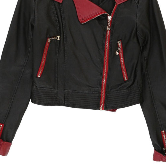 Vintage black Vert De Rage Leather Jacket - womens small