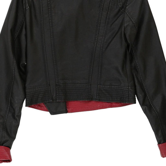 Vintage black Vert De Rage Leather Jacket - womens small