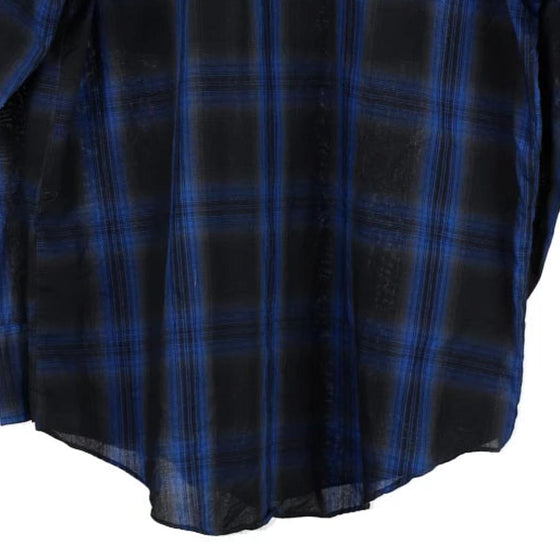 Vintage block colour Plains Flannel Shirt - mens large