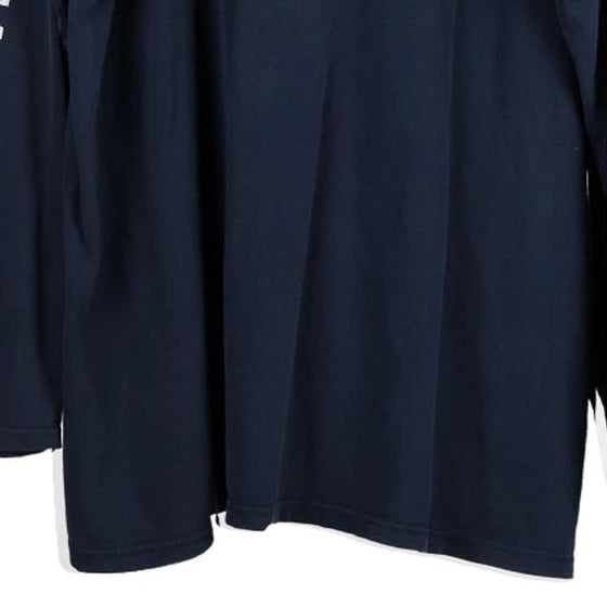Vintage navy Ralph Lauren Long Sleeve T-Shirt - mens large