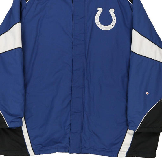Vintage blue Indianapolis Colts Nfl Coat - mens xxxx-large