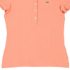 Vintage orange Lacoste Polo Shirt - womens x-small