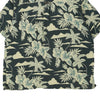 Vintage green Fly Shacker Hawaiian Shirt - mens xxx-large