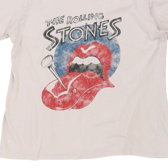 Vintage white The Rolling Stones T-Shirt - womens large